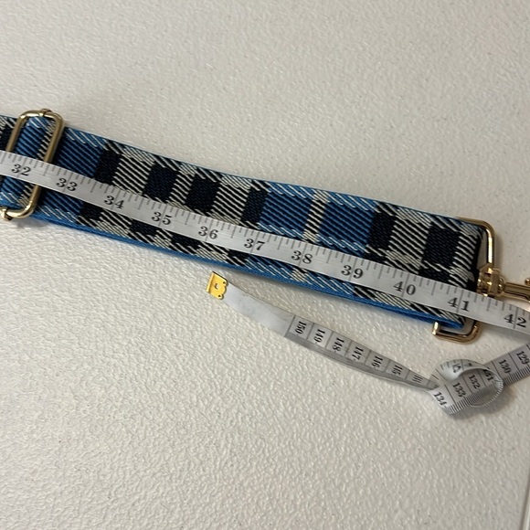 Purse Strap Bundle Maroon Stripe & Blue Plaid NWT - Picture 11 of 11